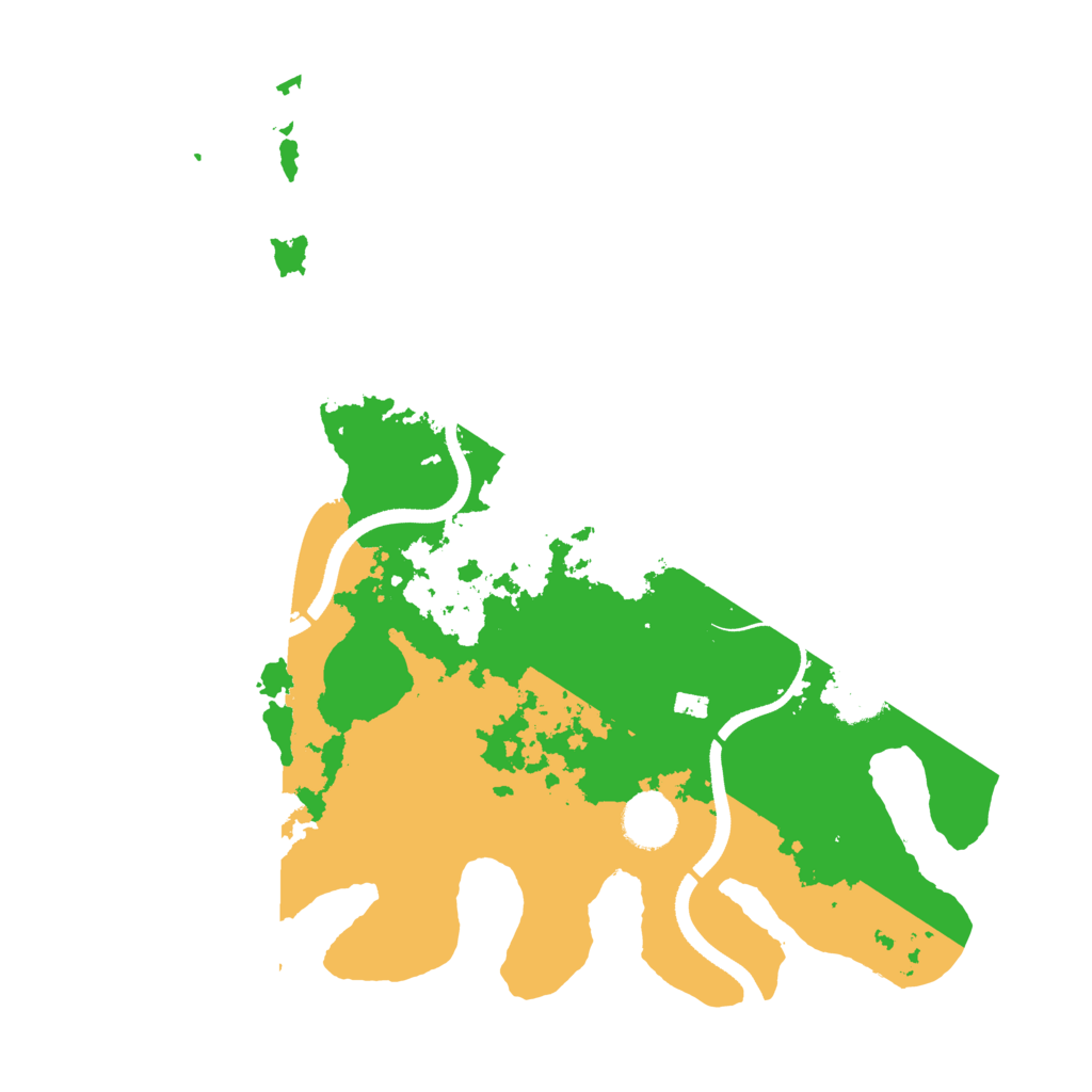 Biome Rust Map: Procedural Map, Size: 3500, Seed: 6421731