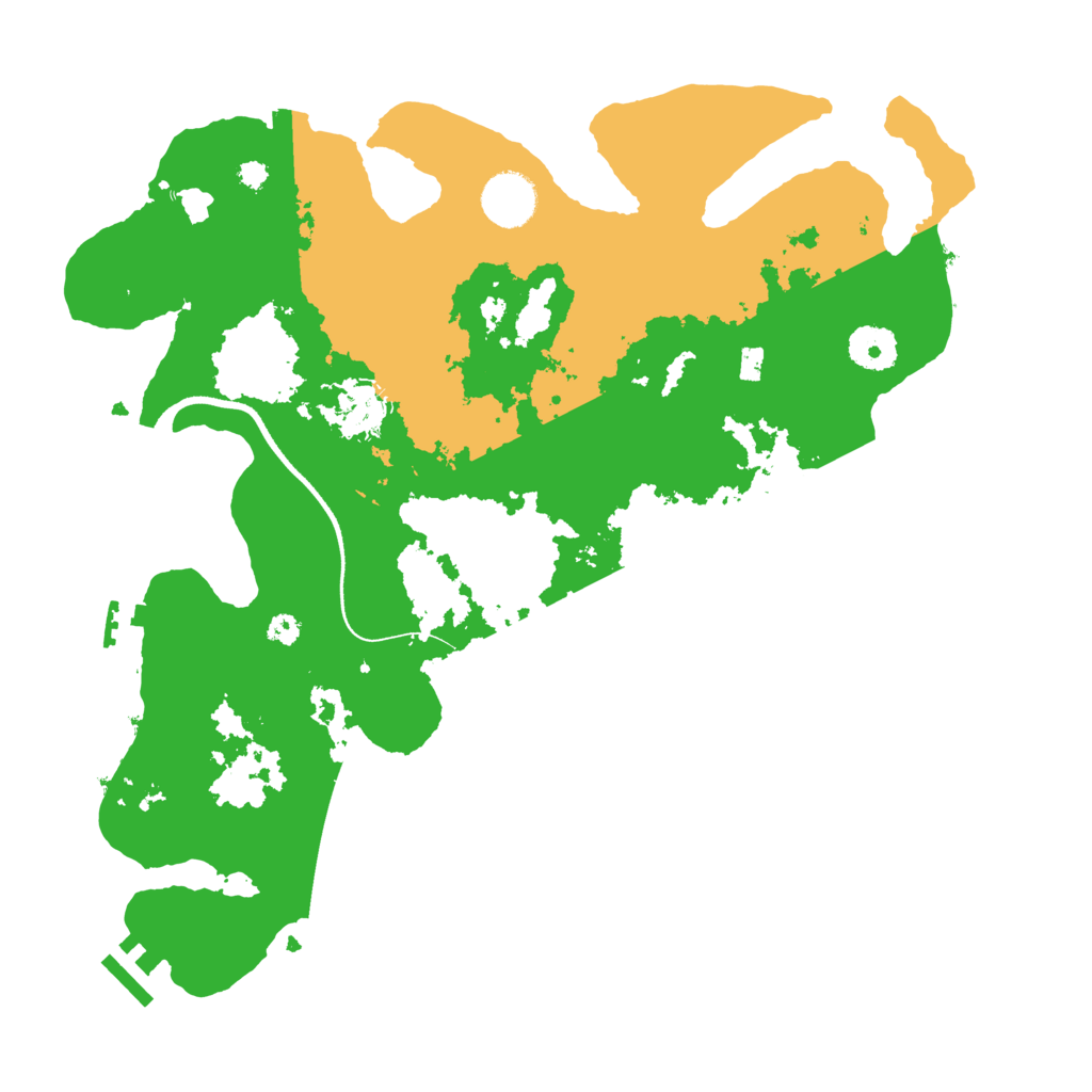 Biome Rust Map: Procedural Map, Size: 3500, Seed: 1165987