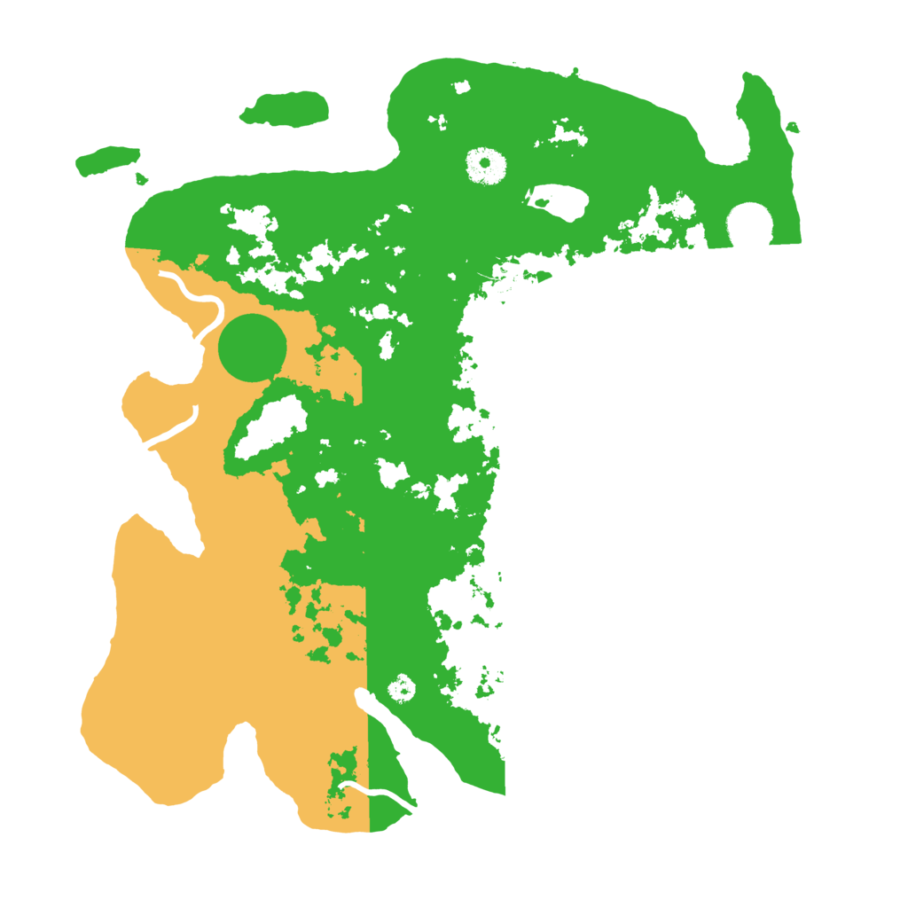 Biome Rust Map: Procedural Map, Size: 3500, Seed: 5331