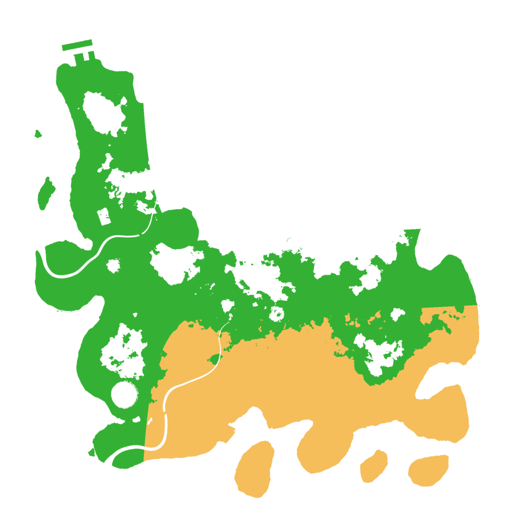 Biome Rust Map: Procedural Map, Size: 3500, Seed: 2941101