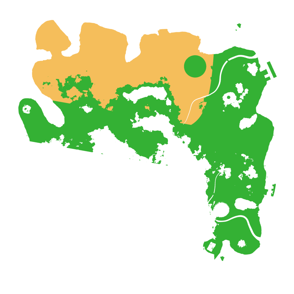 Biome Rust Map: Procedural Map, Size: 3500, Seed: 1540467