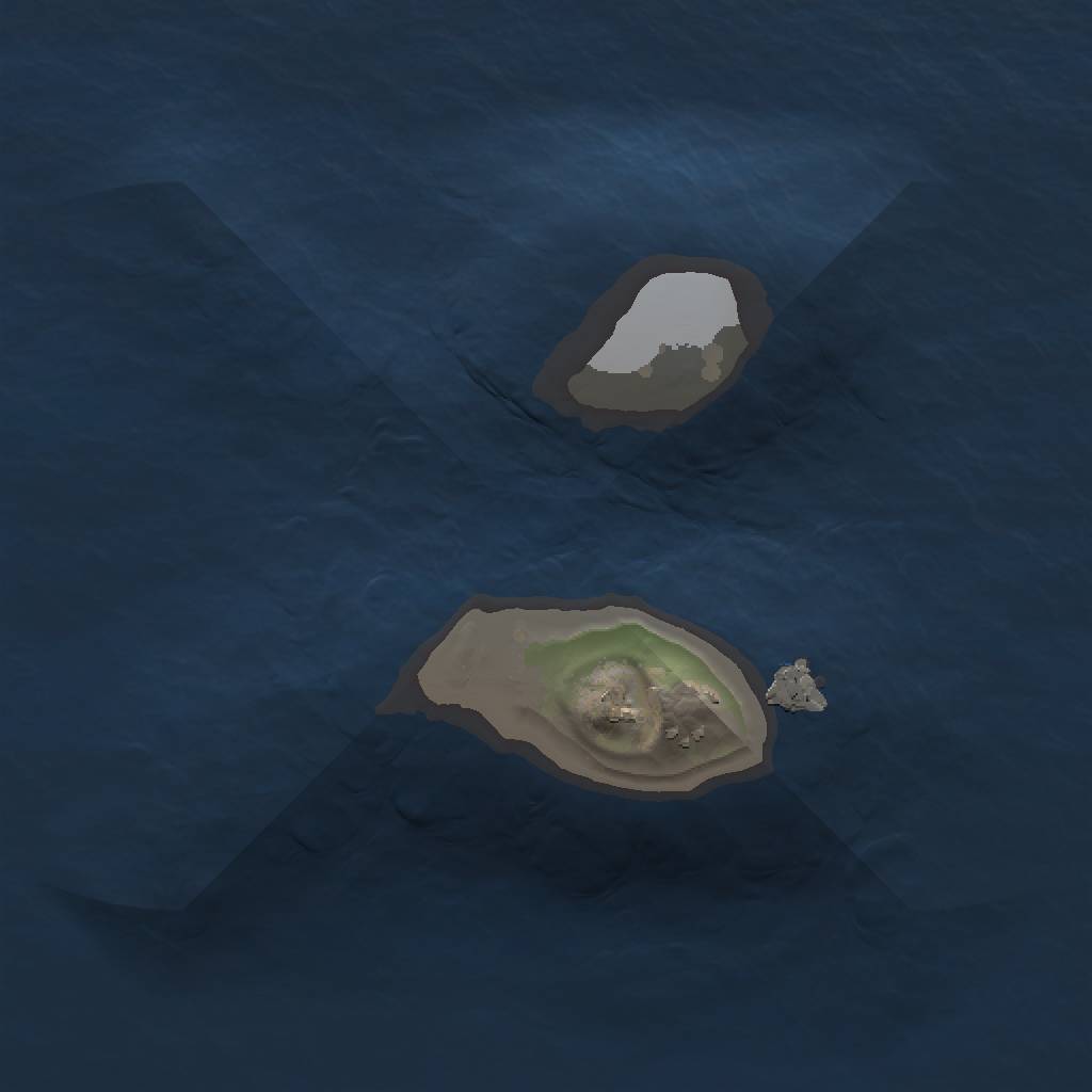 Rust Map: Procedural Map, Size: 1000, Seed: 62113, 3 Monuments