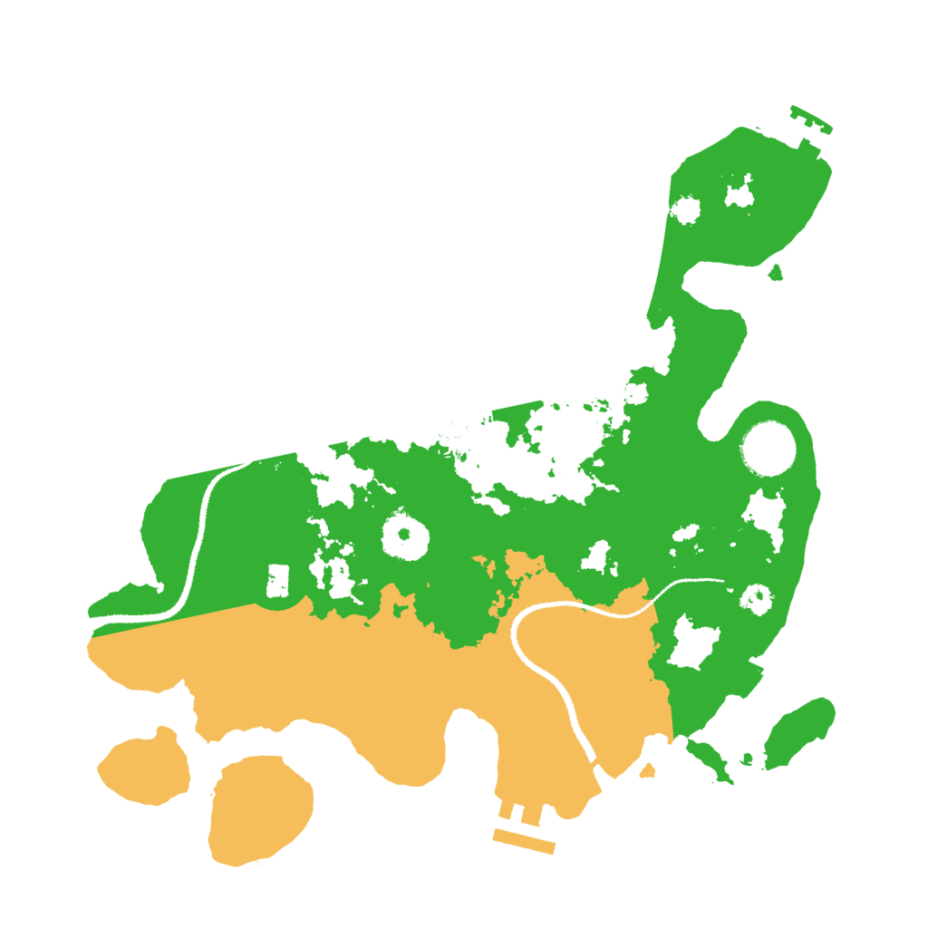 Biome Rust Map: Procedural Map, Size: 3000, Seed: 3187128