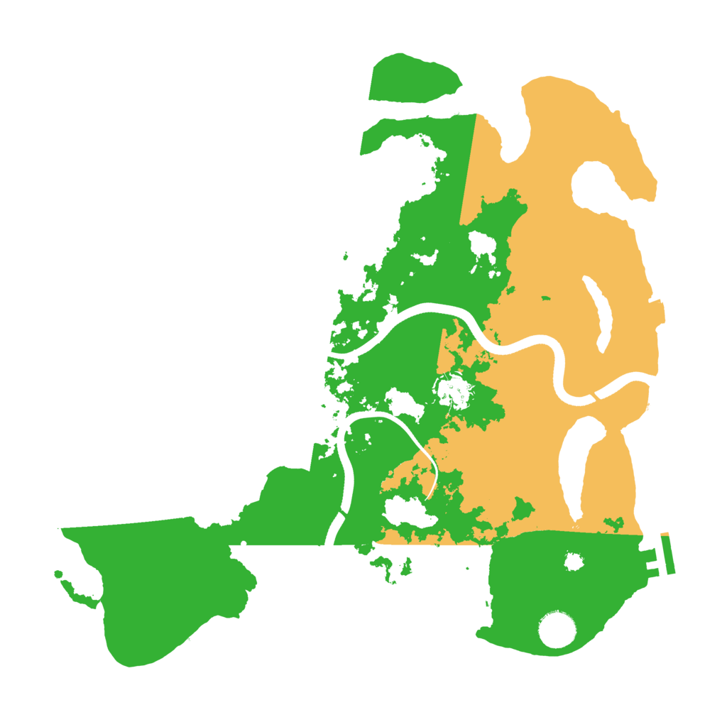 Biome Rust Map: Procedural Map, Size: 3500, Seed: 1131798828
