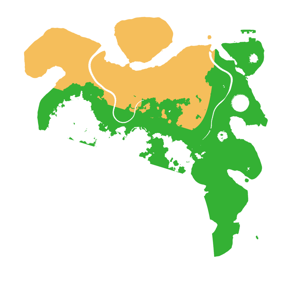 Biome Rust Map: Procedural Map, Size: 3000, Seed: 4196144