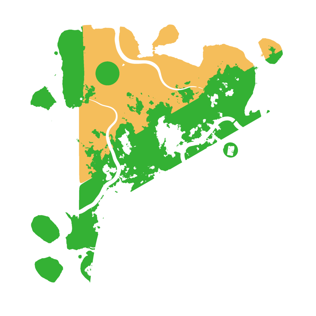 Biome Rust Map: Procedural Map, Size: 3500, Seed: 575440