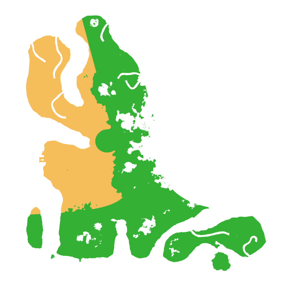 Biome Rust Map: Procedural Map, Size: 3500, Seed: 104354