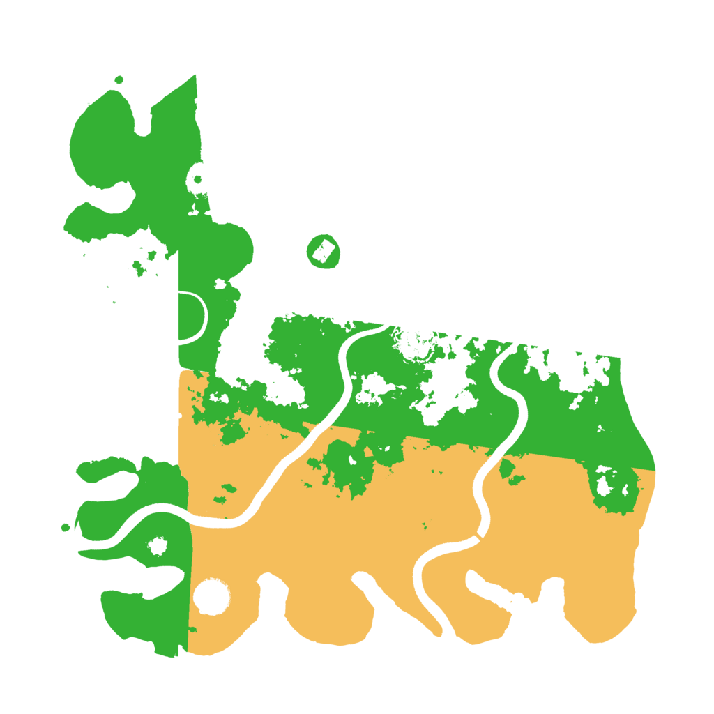 Biome Rust Map: Procedural Map, Size: 3500, Seed: 564926