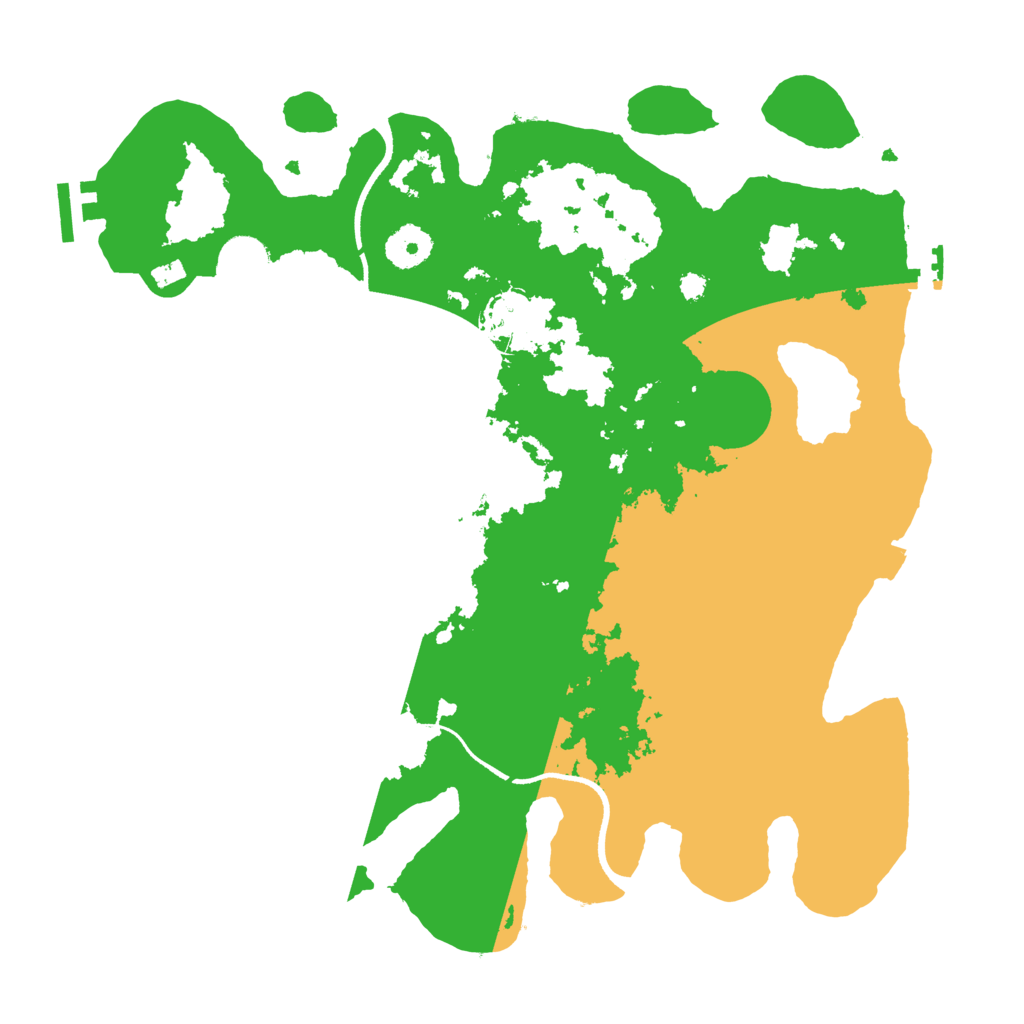 Biome Rust Map: Procedural Map, Size: 3500, Seed: 4057373