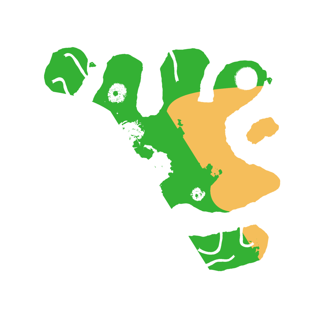 Biome Rust Map: Procedural Map, Size: 2500, Seed: 57