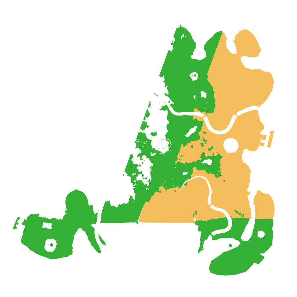 Biome Rust Map: Procedural Map, Size: 3500, Seed: 3547945