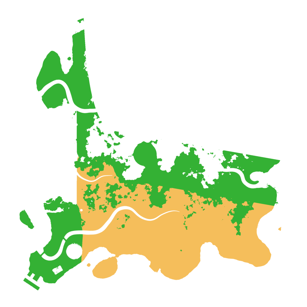 Biome Rust Map: Procedural Map, Size: 3500, Seed: 5483699
