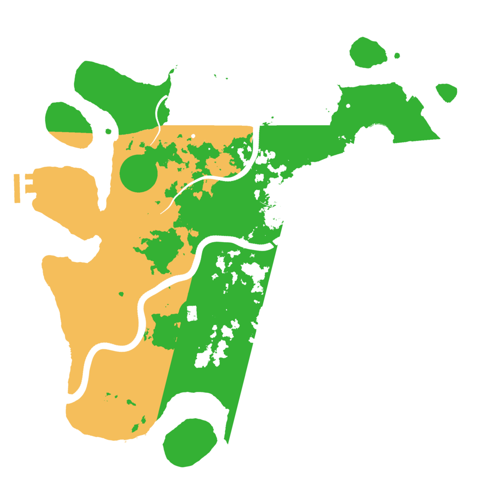 Biome Rust Map: Procedural Map, Size: 3500, Seed: 5057838