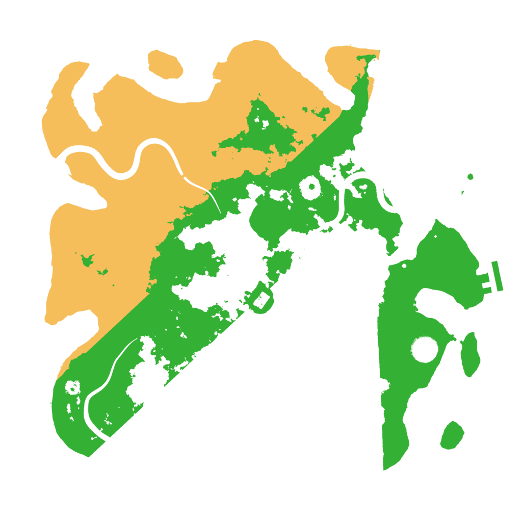 Biome Rust Map: Procedural Map, Size: 3500, Seed: 2050868214