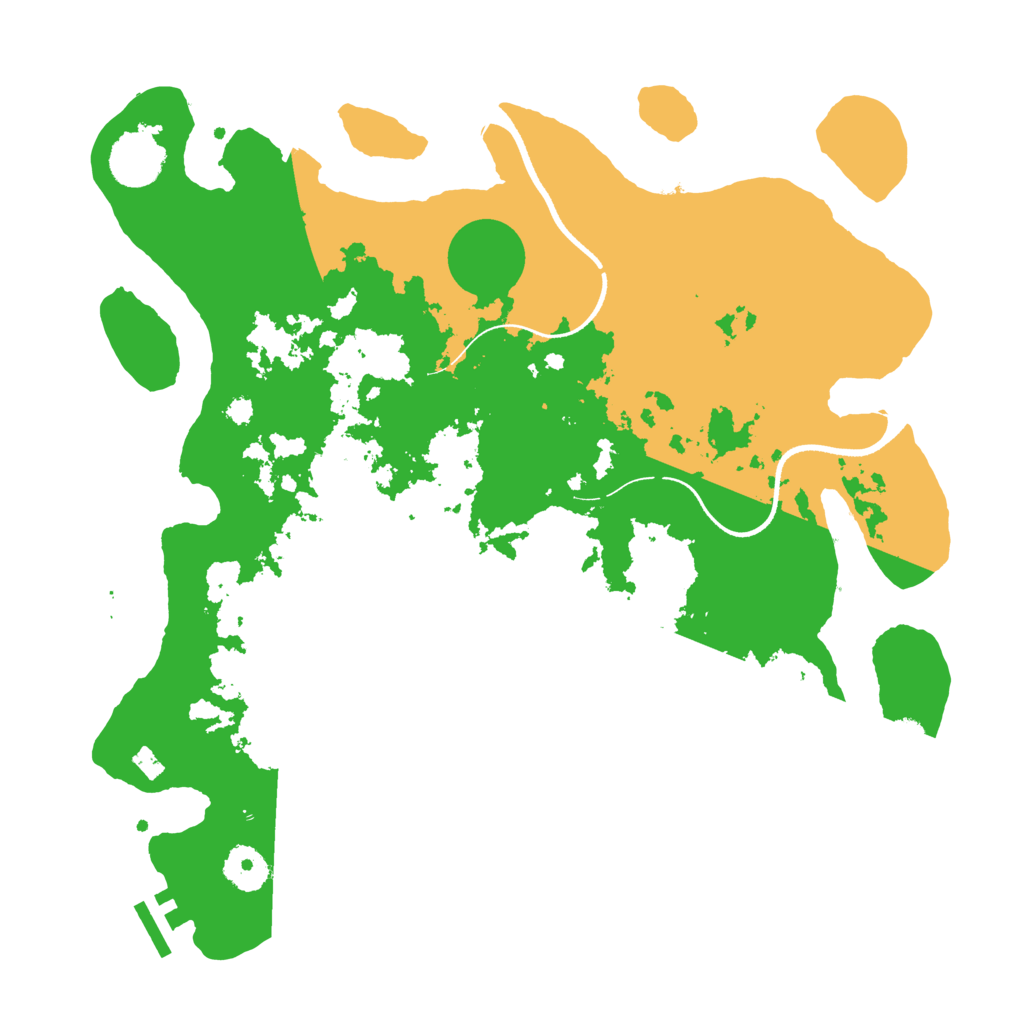 Biome Rust Map: Procedural Map, Size: 3500, Seed: 5037914