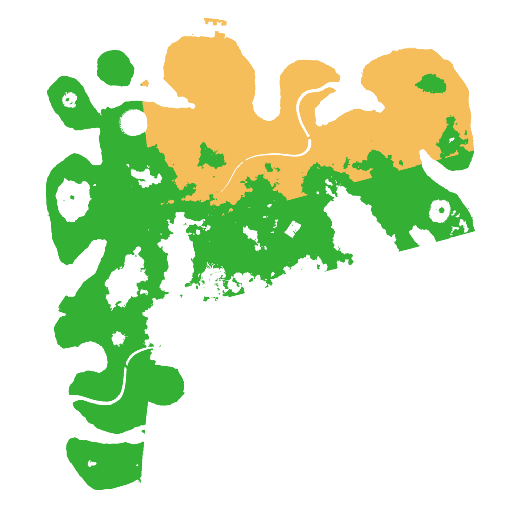 Biome Rust Map: Procedural Map, Size: 3500, Seed: 6256531