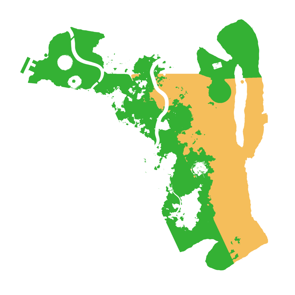 Biome Rust Map: Procedural Map, Size: 3500, Seed: 4936982