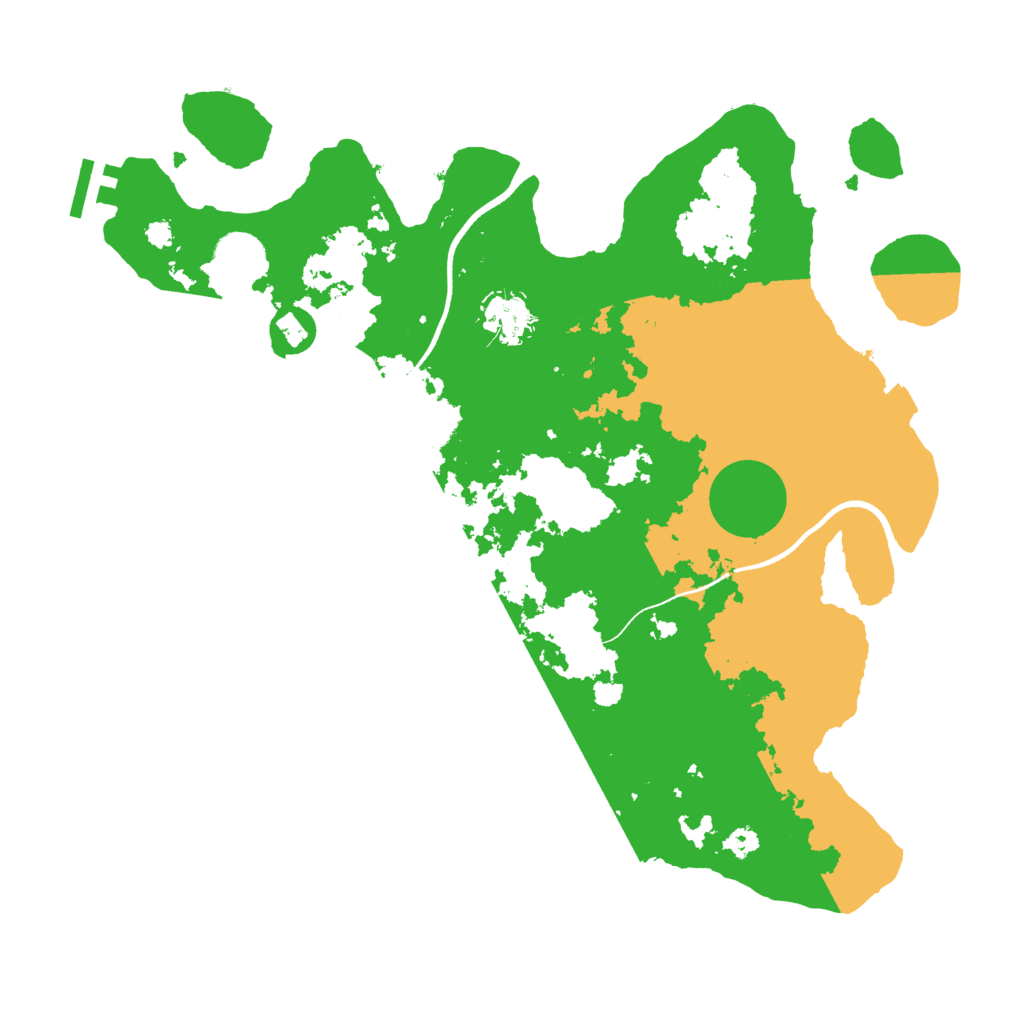 Biome Rust Map: Procedural Map, Size: 3500, Seed: 6189001