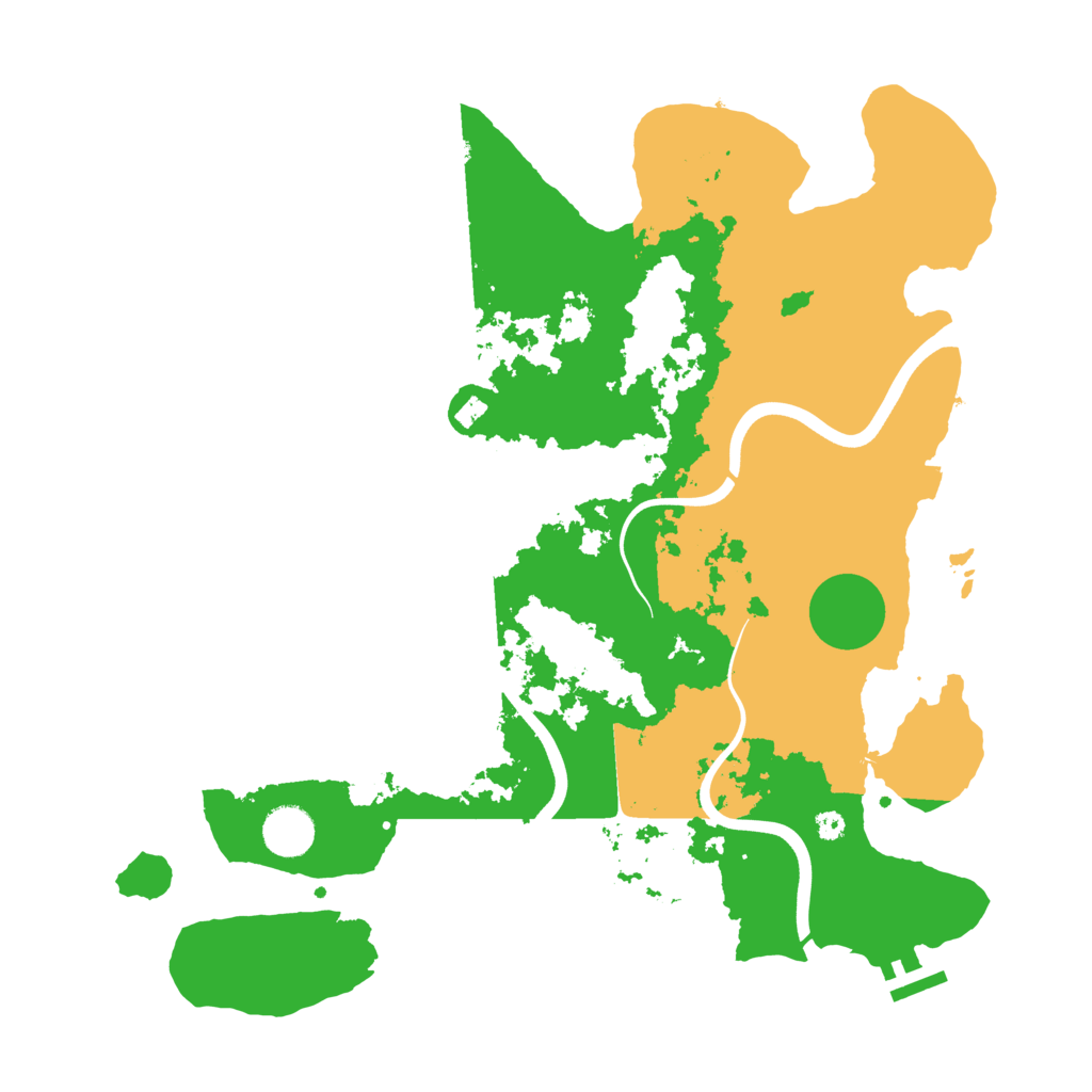 Biome Rust Map: Procedural Map, Size: 3800, Seed: 903756687