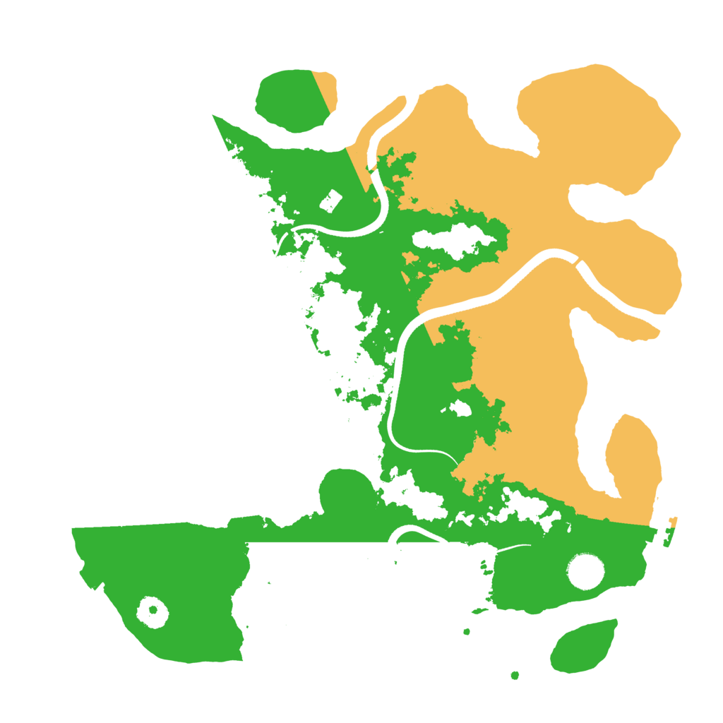 Biome Rust Map: Procedural Map, Size: 3500, Seed: 3785877