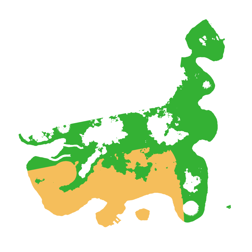 Biome Rust Map: Procedural Map, Size: 3000, Seed: 873526