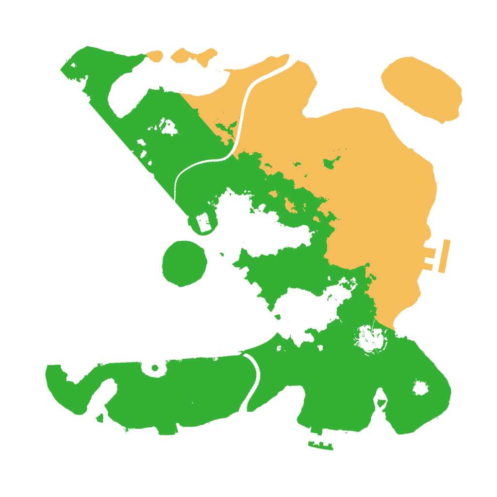 Biome Rust Map: Procedural Map, Size: 3000, Seed: 3012345