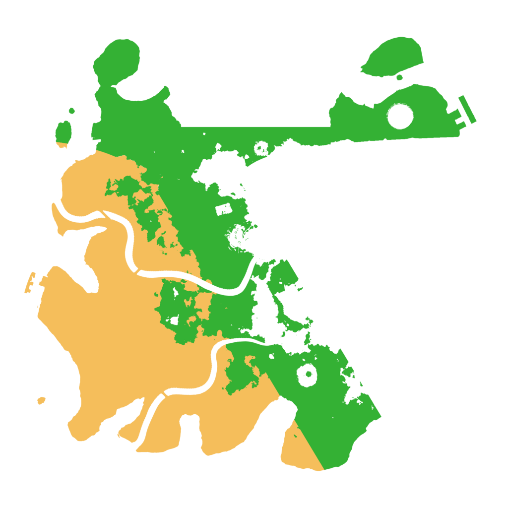 Biome Rust Map: Procedural Map, Size: 3500, Seed: 1554570161