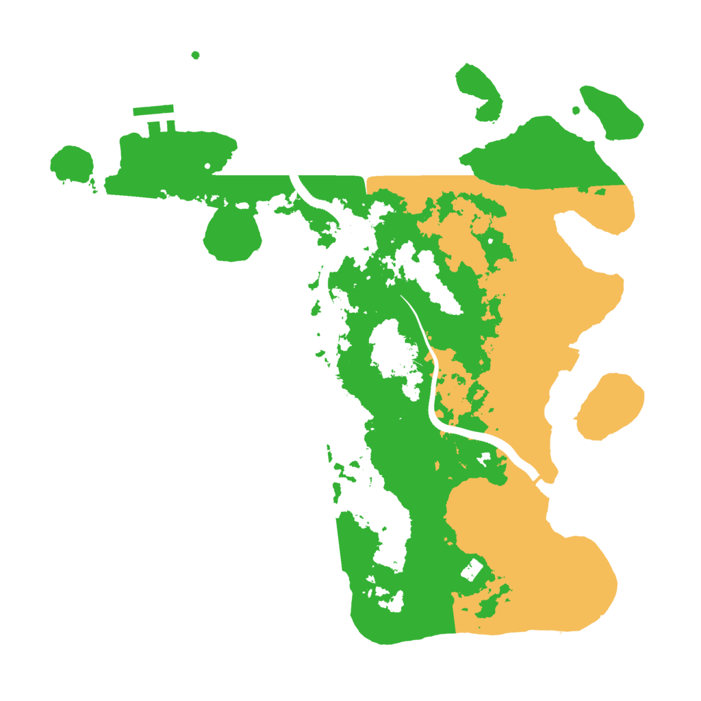 Biome Rust Map: Procedural Map, Size: 3500, Seed: 3574744