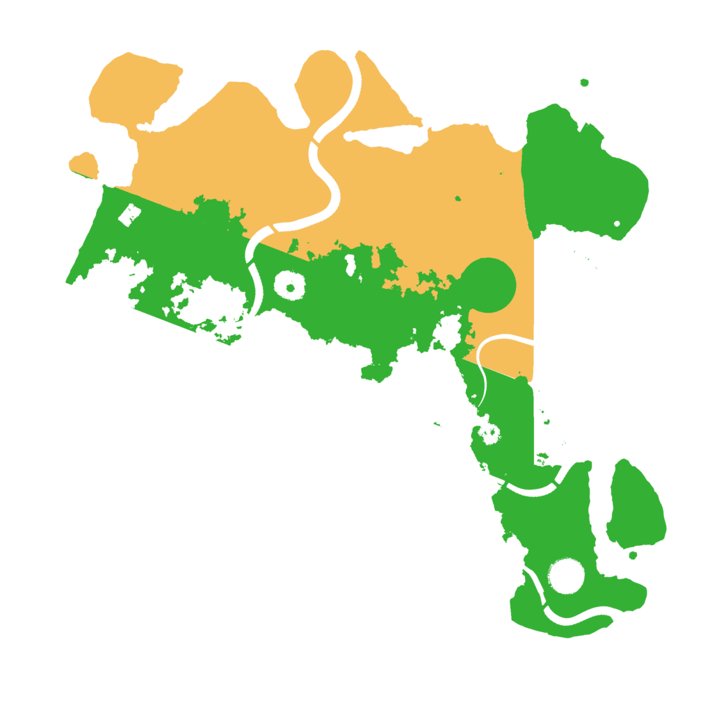 Biome Rust Map: Procedural Map, Size: 3500, Seed: 243193