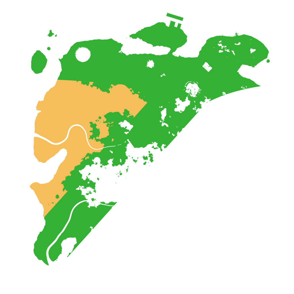 Biome Rust Map: Procedural Map, Size: 3500, Seed: 1700366