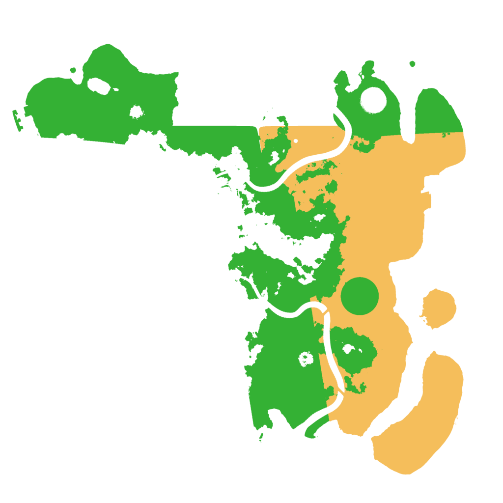 Biome Rust Map: Procedural Map, Size: 3500, Seed: 2940782