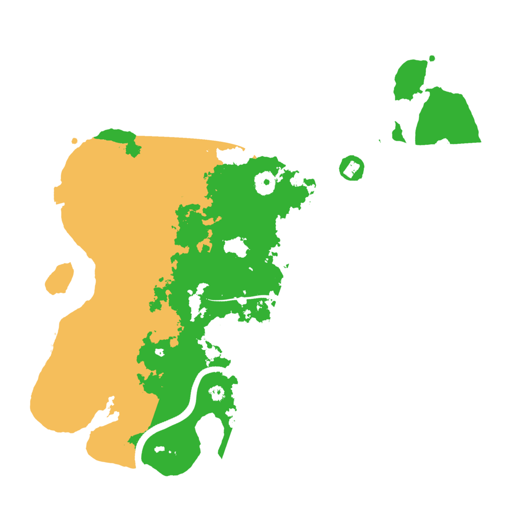 Biome Rust Map: Procedural Map, Size: 3500, Seed: 3125016