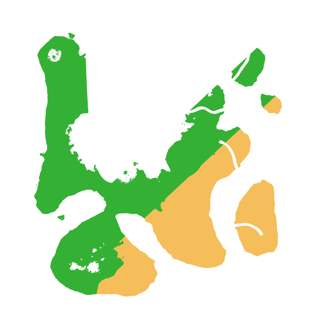 Biome Rust Map: Procedural Map, Size: 2500, Seed: 94435