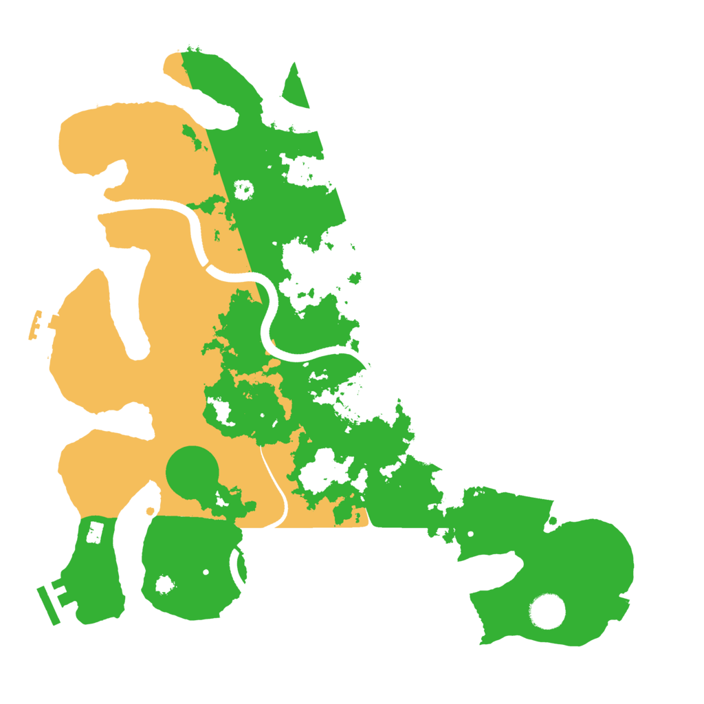 Biome Rust Map: Procedural Map, Size: 3500, Seed: 59446081