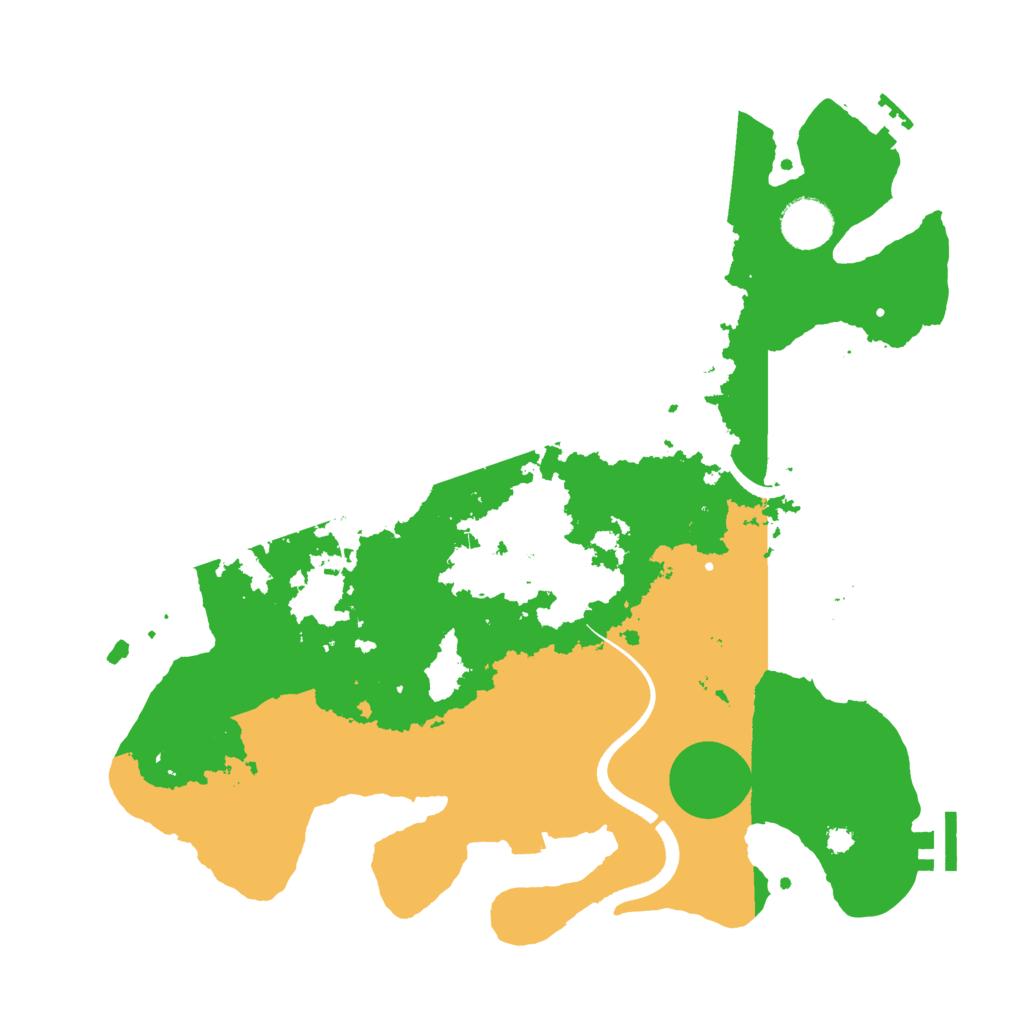 Biome Rust Map: Procedural Map, Size: 3500, Seed: 2329845