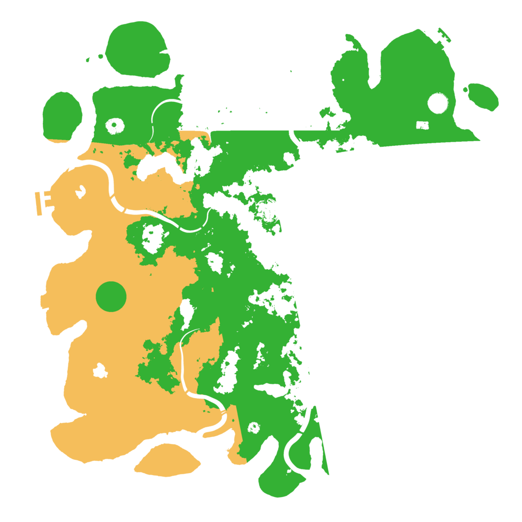 Biome Rust Map: Procedural Map, Size: 4500, Seed: 1350843