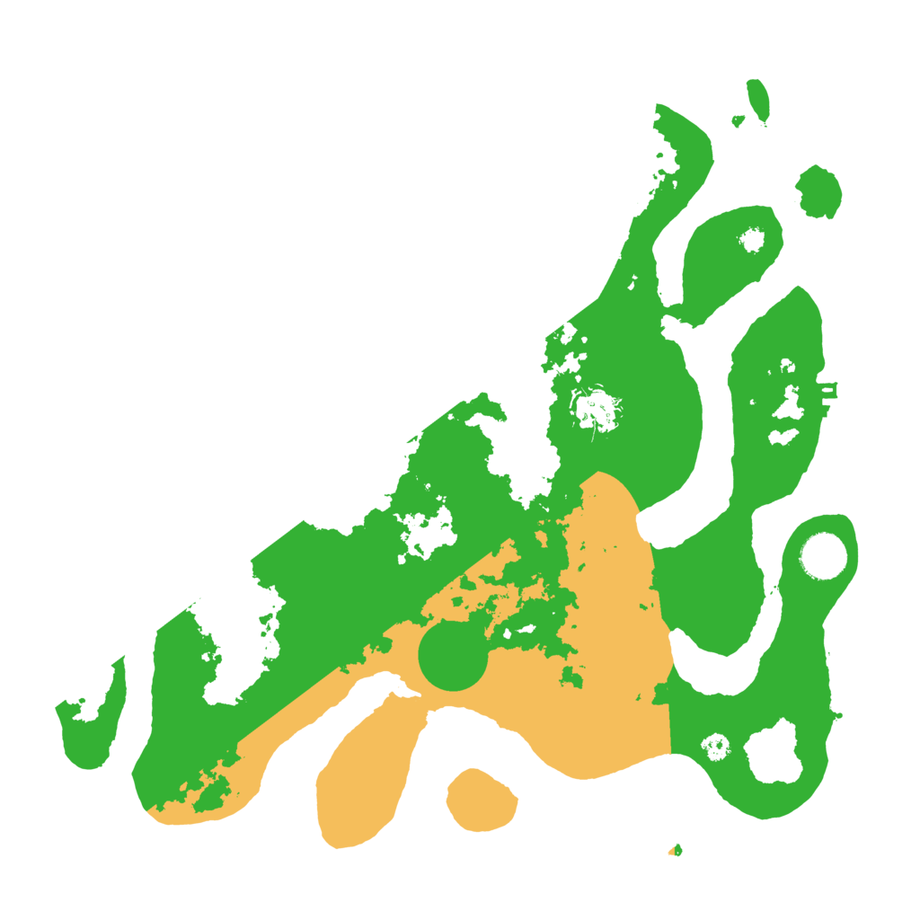 Biome Rust Map: Procedural Map, Size: 3500, Seed: 1369330