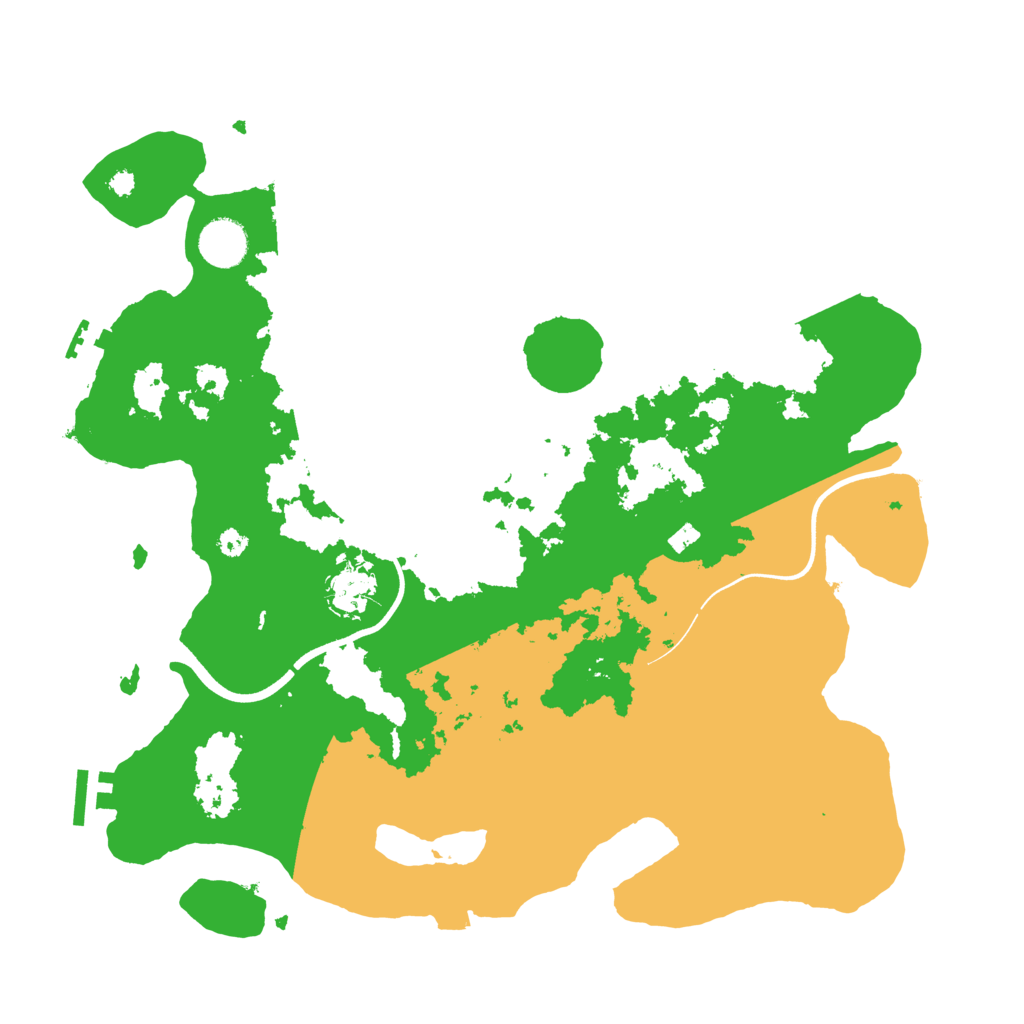 Biome Rust Map: Procedural Map, Size: 3700, Seed: 126