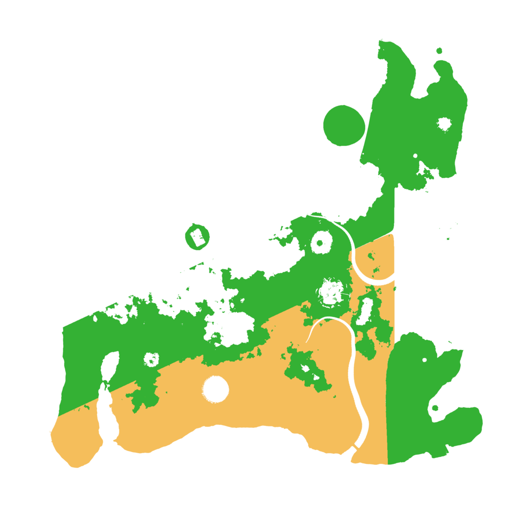 Biome Rust Map: Procedural Map, Size: 3500, Seed: 1029213