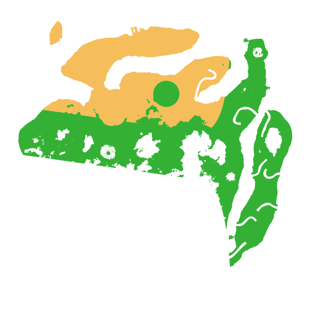 Biome Rust Map: Procedural Map, Size: 3200, Seed: 9099