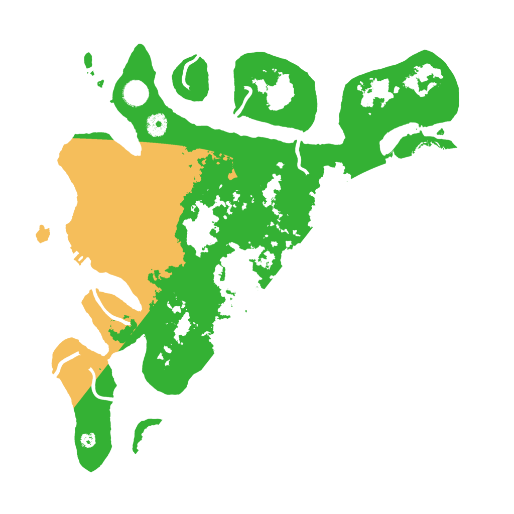 Biome Rust Map: Procedural Map, Size: 3500, Seed: 5722625