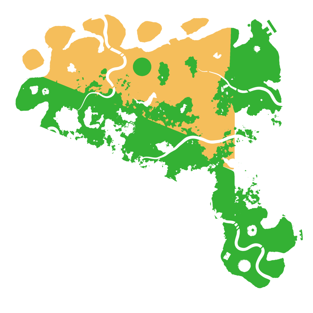 Biome Rust Map: Procedural Map, Size: 4500, Seed: 2500134
