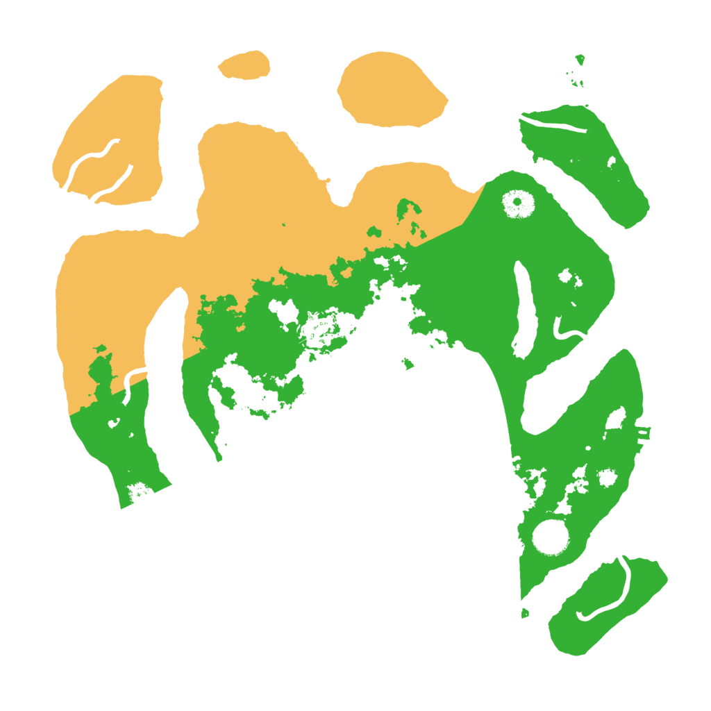 Biome Rust Map: Procedural Map, Size: 3500, Seed: 3938576