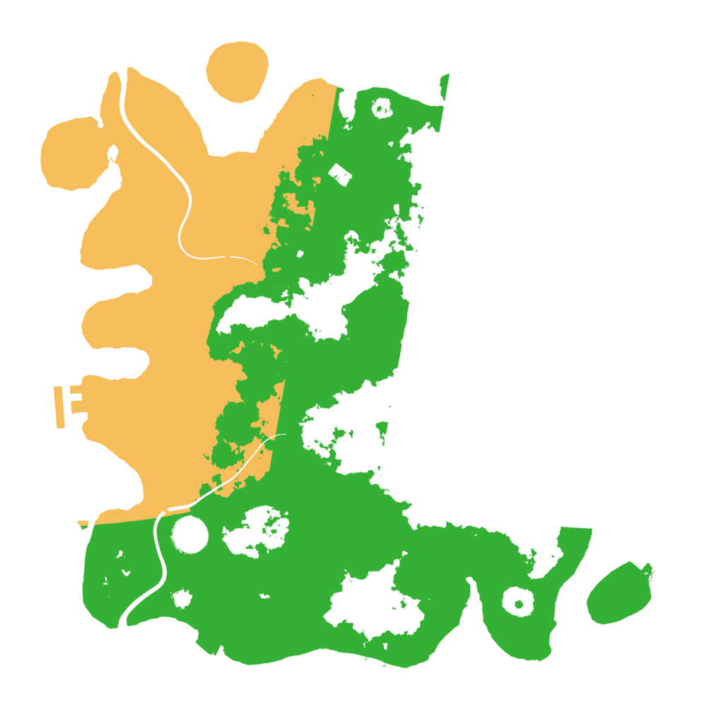 Biome Rust Map: Procedural Map, Size: 3500, Seed: 8000