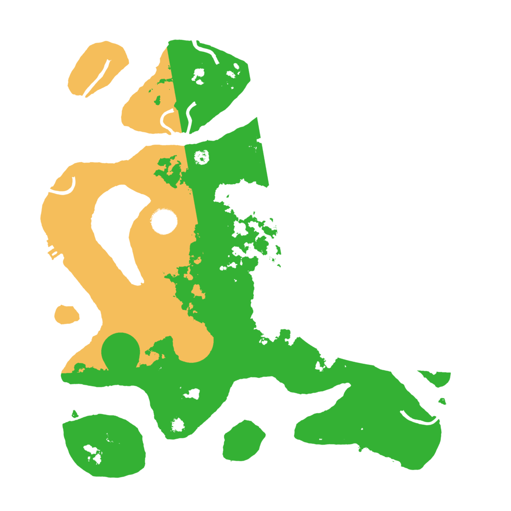 Biome Rust Map: Procedural Map, Size: 3500, Seed: 3658063