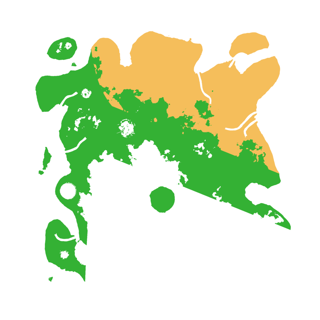 Biome Rust Map: Procedural Map, Size: 3500, Seed: 3308561