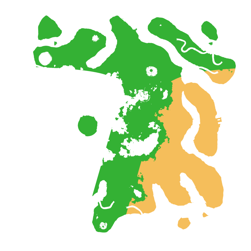 Biome Rust Map: Procedural Map, Size: 3500, Seed: 191947