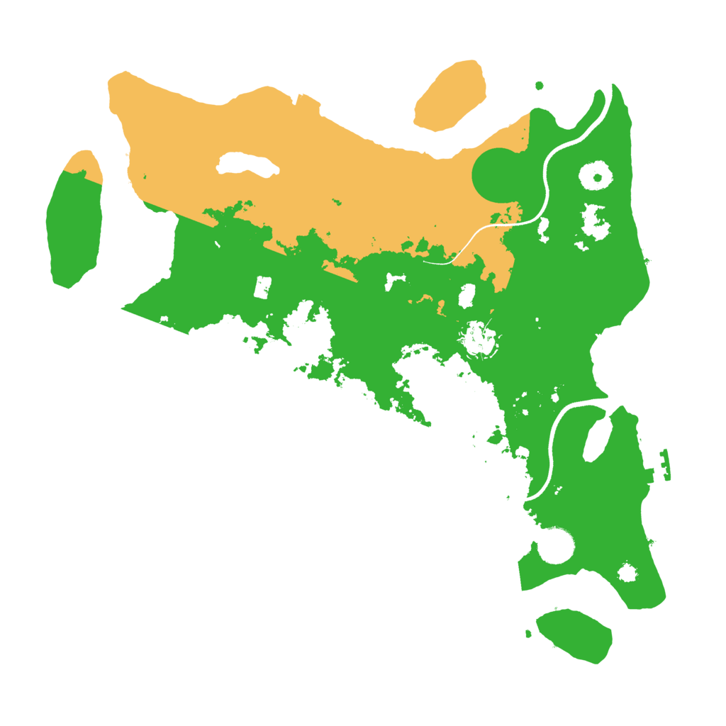 Biome Rust Map: Procedural Map, Size: 3500, Seed: 504665