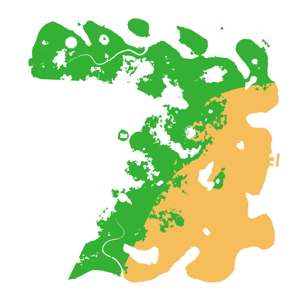 Biome Rust Map: Procedural Map, Size: 4500, Seed: 6007642