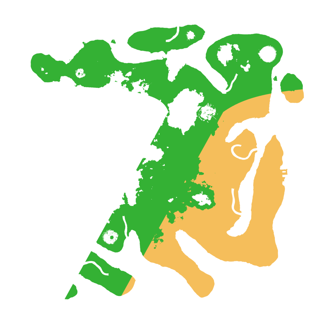 Biome Rust Map: Procedural Map, Size: 3500, Seed: 1428044